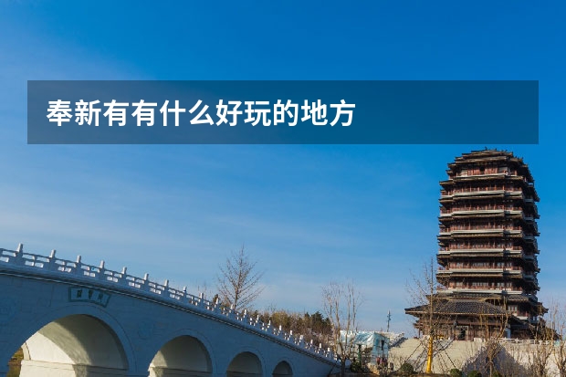 奉新有有什么好玩的地方