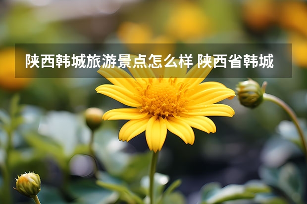 陕西韩城旅游景点怎么样 陕西省韩城市有什么好玩的地方