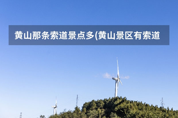 黄山那条索道景点多(黄山景区有索道吗) 黄山什么时候关景点(黄山风景区几月份去合适)