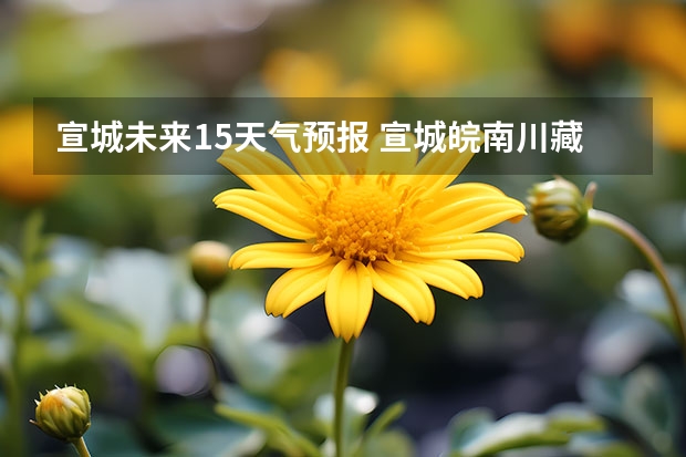 宣城未来15天气预报 宣城皖南川藏未来一周天气