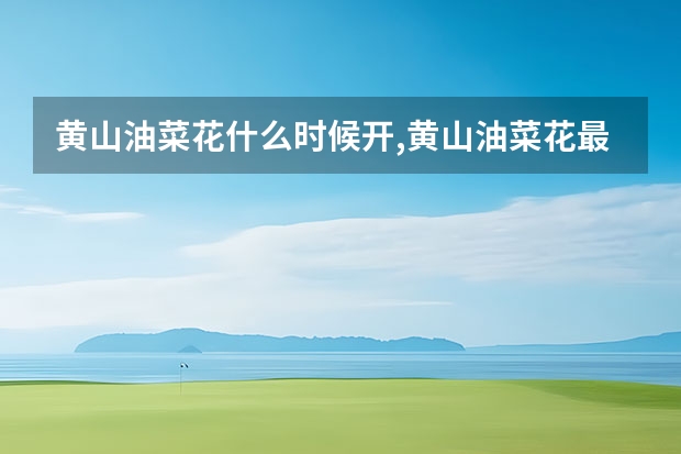 黄山油菜花什么时候开,黄山油菜花最佳观赏地点推荐 安徽黄山景点报价(安徽黄山旅游景点门票价格表)
