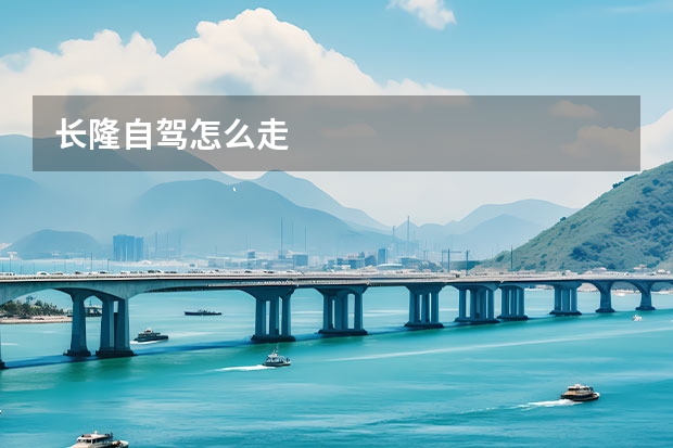 长隆自驾怎么走