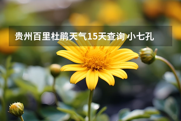贵州百里杜鹃天气15天查询 小七孔天气15天查询一周 绍兴天气预报一周绍兴天气预报一周天气
