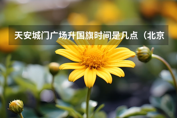天安城门广场升国旗时间是几点（北京升国旗时间表）