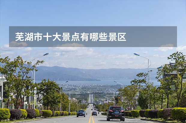 芜湖市十大景点有哪些景区