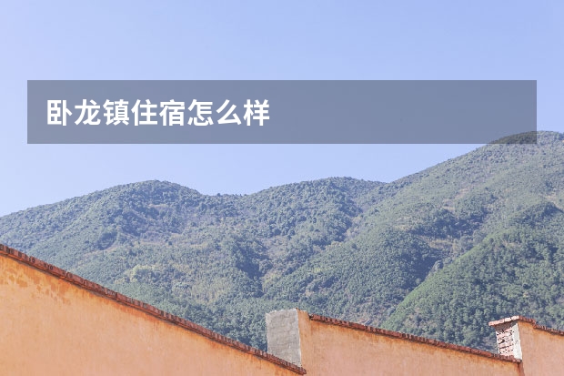 卧龙镇住宿怎么样
