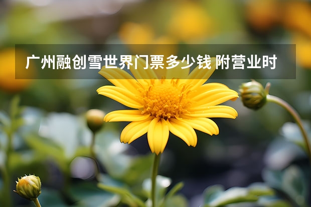 广州融创雪世界门票多少钱 附营业时间