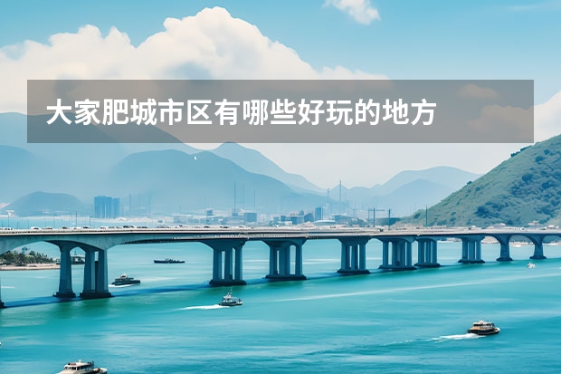 大家肥城市区有哪些好玩的地方