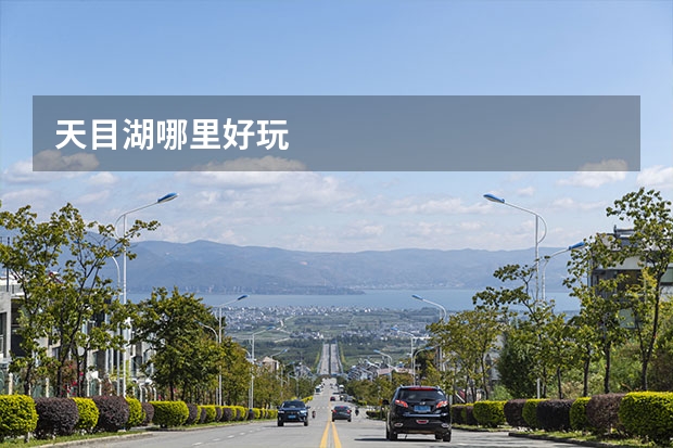 天目湖哪里好玩