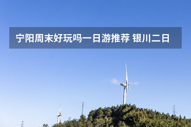 宁阳周末好玩吗一日游推荐 银川二日游攻略推荐