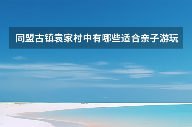 同盟古镇袁家村中有哪些适合亲子游玩的旅行项目？