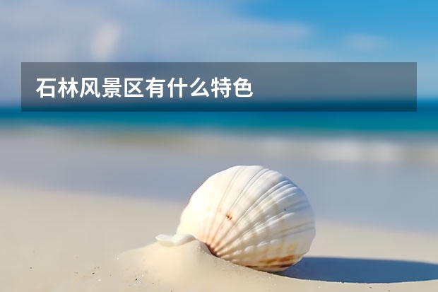 石林风景区有什么特色