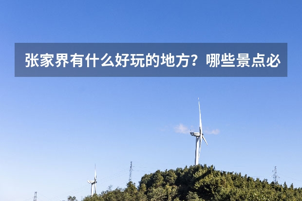 张家界有什么好玩的地方？哪些景点必去？
